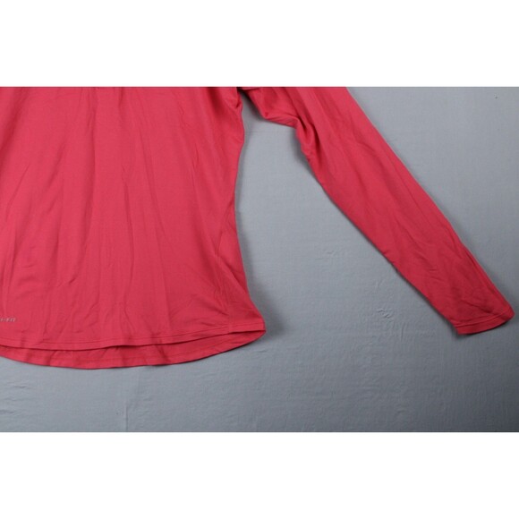 Nike Running Dri-Fit 1/4 Quarter Zip Long Sleeve Top Fuchsia Women’s Size Medium - Picture 8 of 15